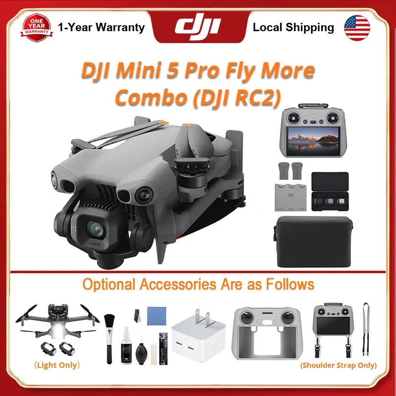 DJI Mini 5 Pro Fly Combo Drone - Fpv Brushless Rc Drone 4K review and price