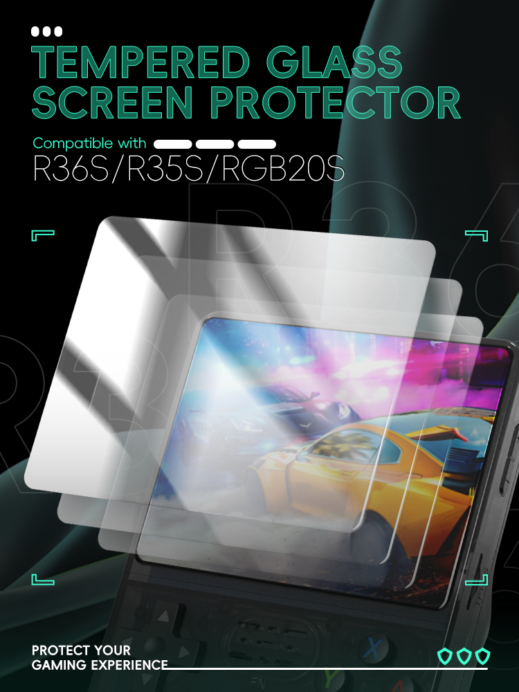 DATA FROG Tempered Glass Scree - Retro Handheld Game Console R36S review and price