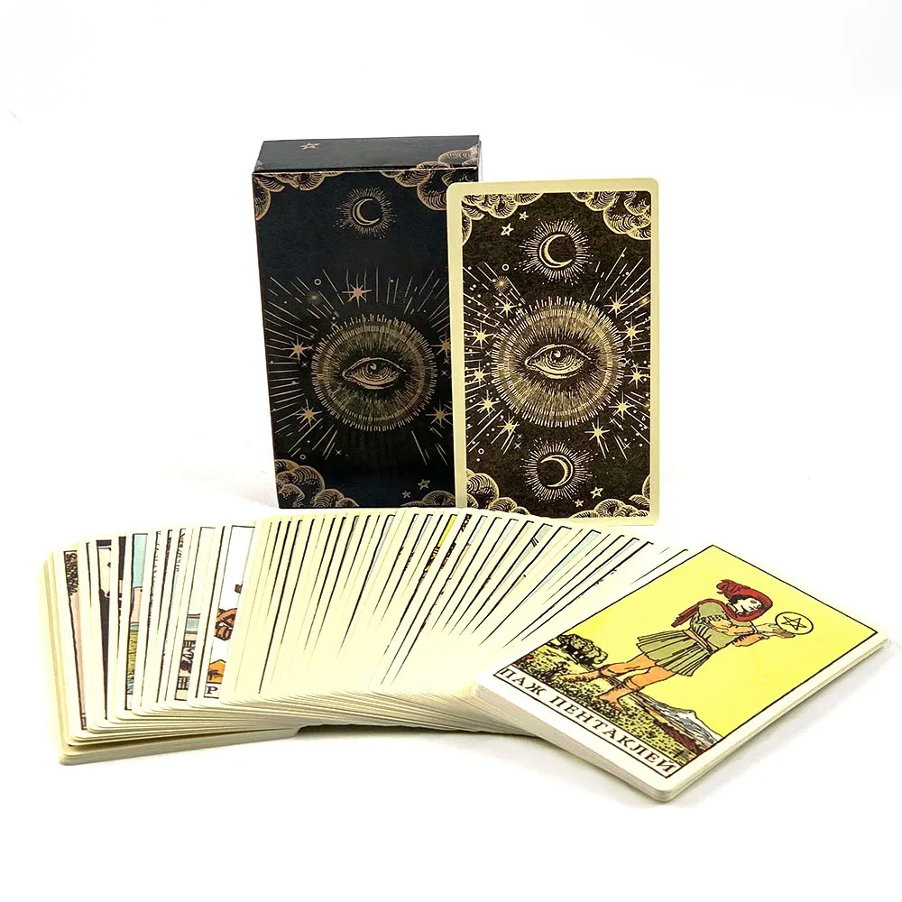 Russian Edition Tarot Cards Fa - Tarot Cards Deck With Guidebook review and price